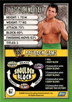 2006 Topps WWE Payback (English Edition) #67 Little Guido Maritato Back