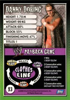 2006 Topps WWE Payback (English Edition) #83 Danny Doring Back