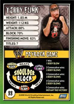 2006 Topps WWE Payback (English Edition) #88 Terry Funk Back