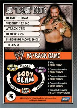 2006 Topps WWE Payback (English Edition) #96 Jake 
