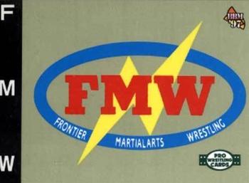 1997 BBM Pro Wrestling #43 Frontier Marital Arts Logo Front