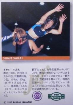 1997 BBM Pro Wrestling #323 Sumie Sakai Back