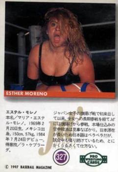 1997 BBM Pro Wrestling #327 Esther Moreno Back