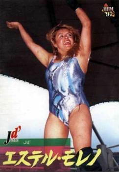 1997 BBM Pro Wrestling #327 Esther Moreno Front
