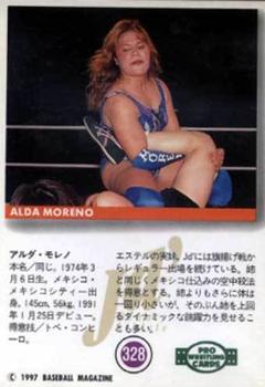 1997 BBM Pro Wrestling #328 Alda Moreno Back