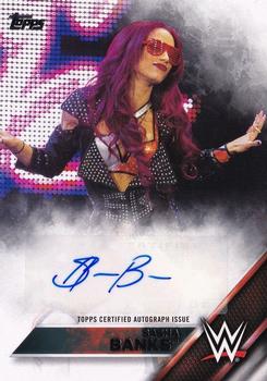 2016 Topps WWE Then Now Forever - Autographs #NNO Sasha Banks Front