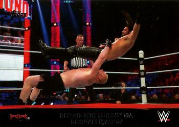 2016 Topps WWE Then Now Forever - Brock Lesnar Tribute Part 4 #40 Defeats Seth Rollins via Disqualification Front