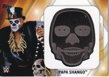 2016 Topps WWE Then Now Forever - Mask & Face Paint Medallion #NNO Papa Shango Front