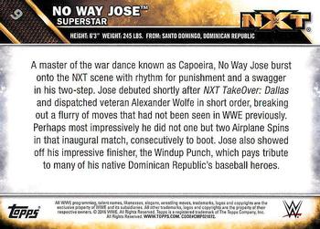 2016 Topps WWE Then Now Forever - NXT Prospects #9 No Way Jose Back