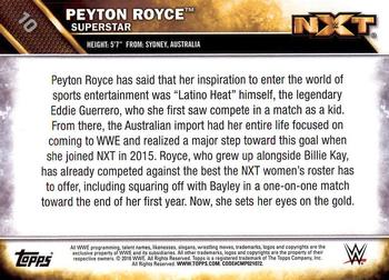 2016 Topps WWE Then Now Forever - NXT Prospects #10 Peyton Royce Back