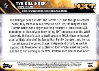 2016 Topps WWE Then Now Forever - NXT Prospects #15 Tye Dillinger Back