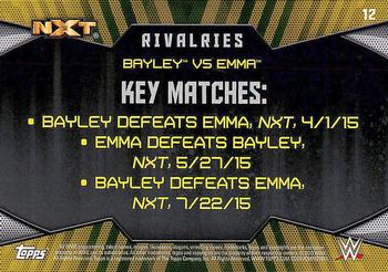 2016 Topps WWE Then Now Forever - Rivalries NXT #12 Emma / Bayley Back