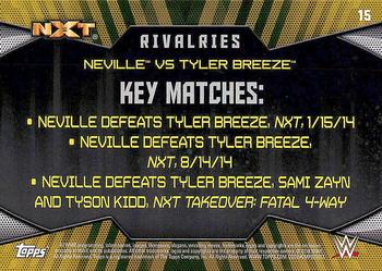 2016 Topps WWE Then Now Forever - Rivalries NXT #15 Tyler Breeze / Neville Back