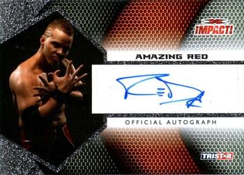 2009 TriStar TNA Impact - Autograph Silver #IA-4 Amazing Red Front