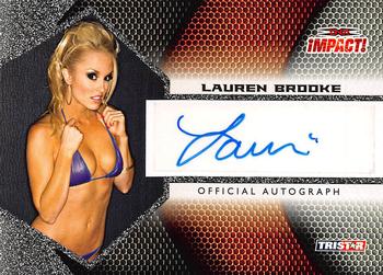 2009 TriStar TNA Impact - Autograph Silver #IA-38 Lauren Brooke Front