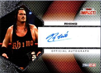 2009 TriStar TNA Impact - Autograph Silver #IA-44 Rhino Front