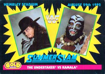 1992 Merlin WWF Gold Series Part 1 #4 The Undertaker vs. Kamala Front