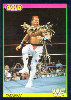 1992 Merlin WWF Gold Series Part 1 #19 Tatanka Front