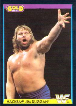 1992 Merlin WWF Gold Series Part 1 #22 Hacksaw Jim Duggan Front