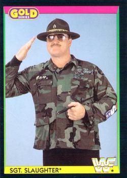 1992 Merlin WWF Gold Series Part 1 #24 Sgt. Slaughter Front