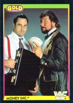 1992 Merlin WWF Gold Series Part 1 #30 Money Inc. Front