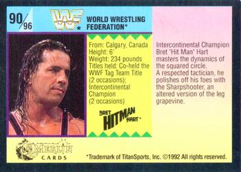 1992 Merlin WWF Gold Series Part 1 #90 Bret 