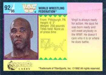 1992 Merlin WWF Gold Series Part 1 #92 Virgil Back
