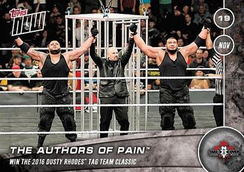 2016 Topps Now NXT #NXT-4 The Authors of Pain Front