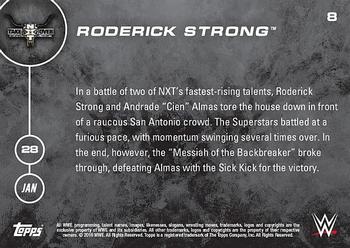 2016 Topps Now NXT #8 Roderick Strong Back