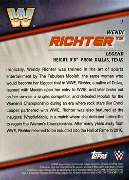 2016 Topps WWE Divas Revolution #1 Wendi Richter Back