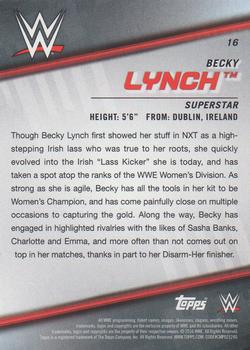 2016 Topps WWE Divas Revolution #16 Becky Lynch Back