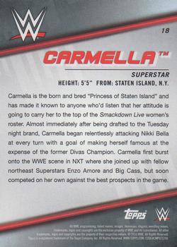 2016 Topps WWE Divas Revolution #18 Carmella Back
