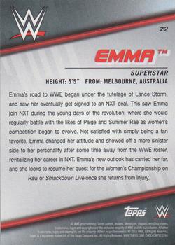 2016 Topps WWE Divas Revolution #22 Emma Back