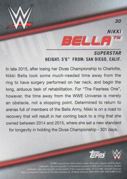 2016 Topps WWE Divas Revolution #30 Nikki Bella Back