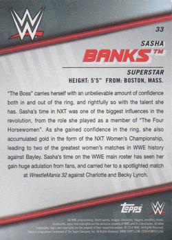 2016 Topps WWE Divas Revolution #33 Sasha Banks Back