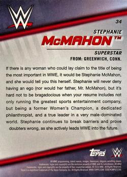 2016 Topps WWE Divas Revolution #34 Stephanie McMahon Back