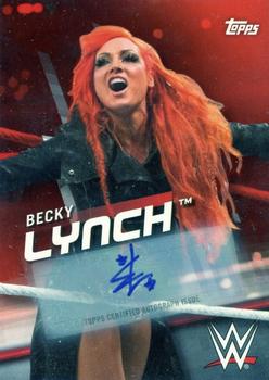 2016 Topps WWE Divas Revolution - Autographs Red #16 Becky Lynch Front