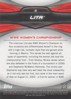 2016 Topps WWE Divas Revolution - Historic Women's Champions #2 Lita Back