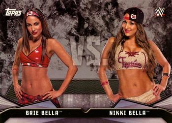 2016 Topps WWE Divas Revolution - Rivalries #7 Brie Bella vs. Nikki Bella Front