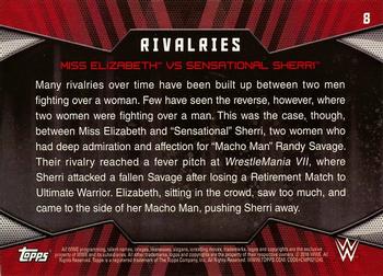 2016 Topps WWE Divas Revolution - Rivalries #8 Miss Elizabeth vs. Sensational Sherri Back