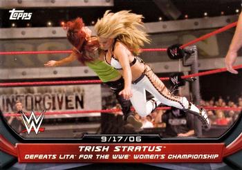 2016 Topps WWE Divas Revolution - Best Matches Silver #2 Trish Stratus Front