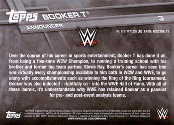 2017 Topps WWE #3 Booker T Back