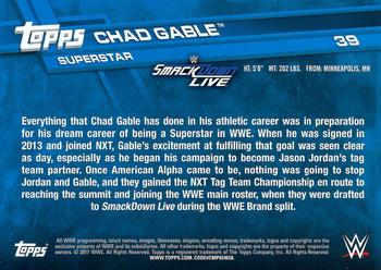 2017 Topps WWE #39 Chad Gable Back