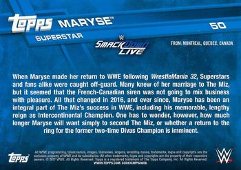 2017 Topps WWE #50 Maryse Back