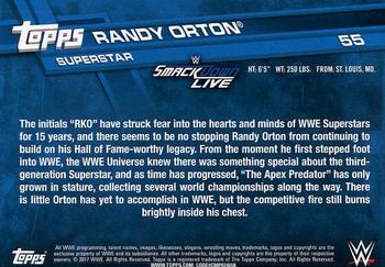 2017 Topps WWE #55a Randy Orton Back