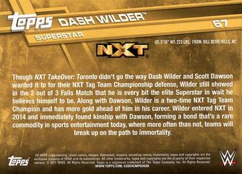 2017 Topps WWE #67 Dash Wilder Back