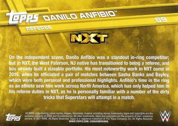 2017 Topps WWE #69 Danilo Anfibio Back