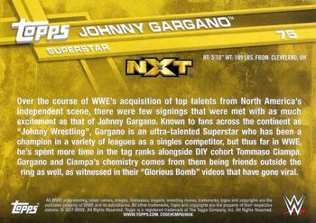 2017 Topps WWE #75 Johnny Gargano Back