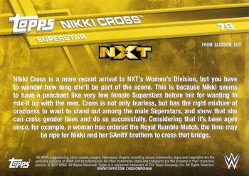 2017 Topps WWE #78 Nikki Cross Back