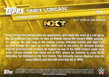 2017 Topps WWE #79 Oney Lorcan Back
